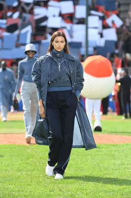 Irina Shayk - Boss x Russel Athletic Fashion Show in Milan 09/23/2021