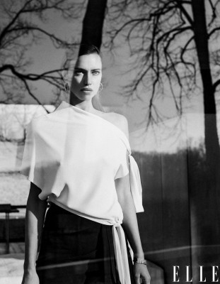 Irina Shayk by Chris Colls for US Elle // March 2021