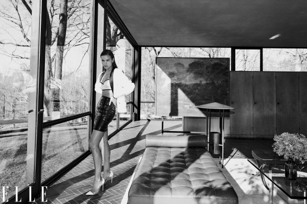 Irina Shayk by Chris Colls for US Elle // March 2021