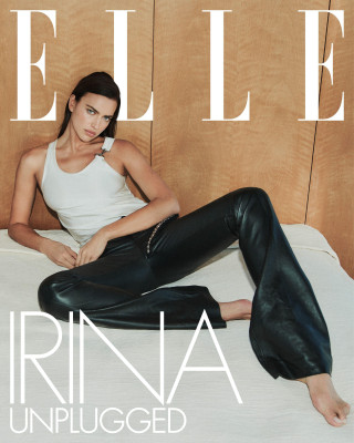 Irina Shayk by Chris Colls for US Elle // March 2021