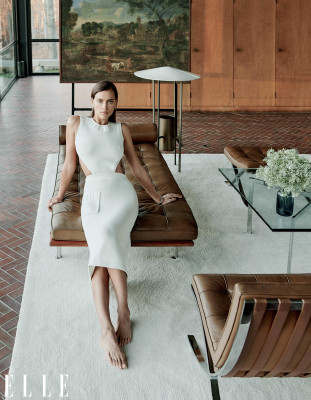 Irina Shayk by Chris Colls for US Elle // March 2021