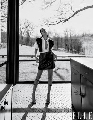 Irina Shayk by Chris Colls for US Elle // March 2021