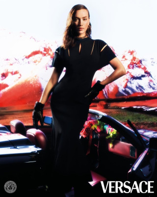 Irina Shayk for Versace — Holiday 2020.