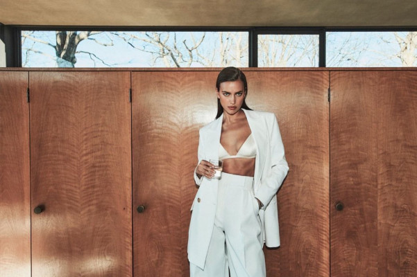 Irina Shayk by Chris Colls for US Elle // March 2021