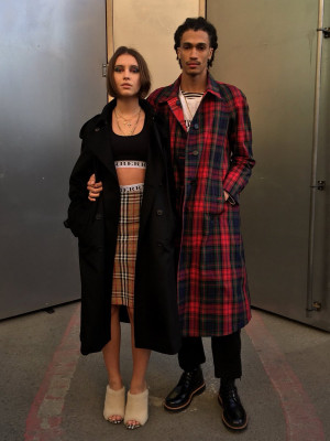 Iris Law - Burberry February 2018 show during London Fashion Week 02/17/2018