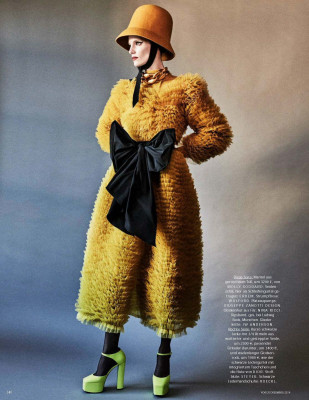 Iris Strubegger ~ Vogue Germany December 2019 by Giampaolo Scura