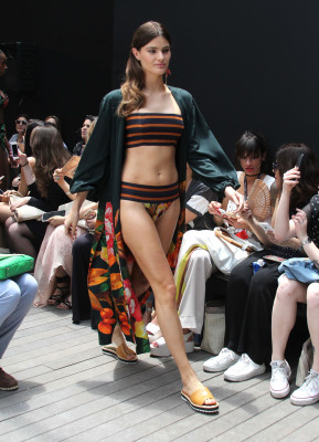 Isabeli Fontana - at the Agua De Coco fashion show in Sao Paolo
