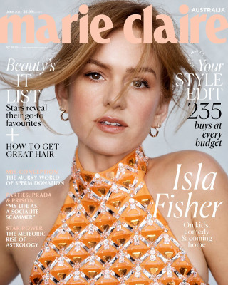 Isla Fisher by Nicole Bentley for Marie Claire Australia // June 2021