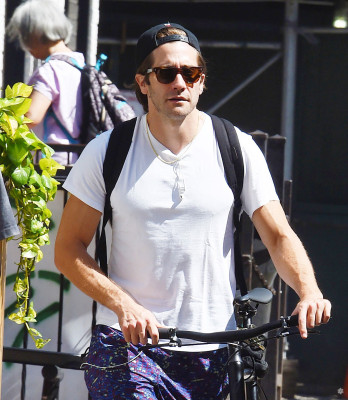 Jake Gyllenhaal - Out bike riding in New York City, August 31, 2019