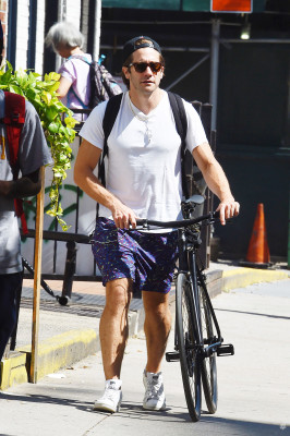 Jake Gyllenhaal - Out bike riding in New York City, August 31, 2019