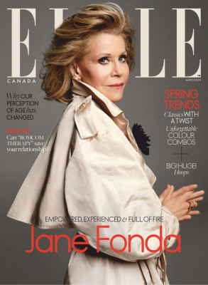 JANE FONDA in Elle Magazine, Canada March 2020