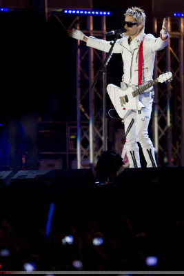 Jared Leto - Thirty Seconds To Mars at MTV EMA in Madrid 11/07/2010