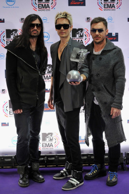 Jared Leto - Thirty Seconds To Mars at MTV EMA in Madrid 11/07/2010
