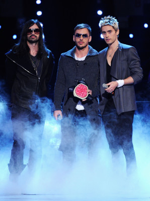 Jared Leto - Thirty Seconds To Mars at MTV EMA in Madrid 11/07/2010