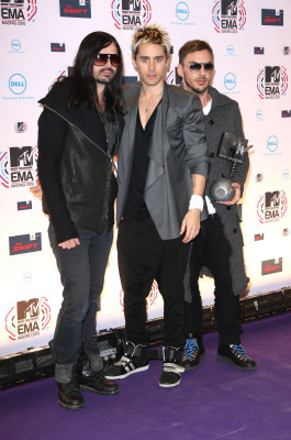 Jared Leto - Thirty Seconds To Mars at MTV EMA in Madrid 11/07/2010