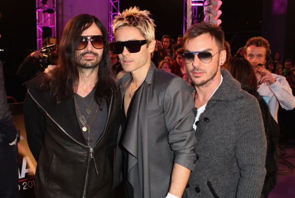 Jared Leto - Thirty Seconds To Mars at MTV EMA in Madrid 11/07/2010