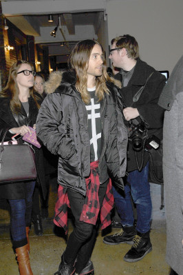 Jared Leto - Jeremy Scott Show at Mercedes-Benz Fashion Week in NY 02/12/2014