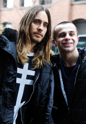 Jared Leto - Jeremy Scott Show at Mercedes-Benz Fashion Week in NY 02/12/2014