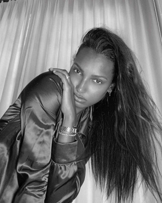 JASMINE TOOKES at a Black and White Photoshoot 05/08/2020