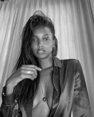 JASMINE TOOKES at a Black and White Photoshoot 05/08/2020