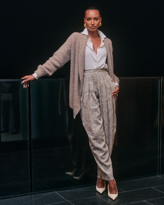 Jasmine Tookes at Loro Piana Cocooning Collection Launch in Malibu 10/10/23