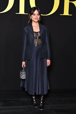 Jenna Ortega at Dior Fashion Show at Paris Fashion Week 09/26/2023