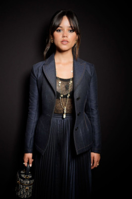 Jenna Ortega at Dior Fashion Show at Paris Fashion Week 09/26/2023