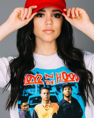 JENNA ORTEGA on the Set of a Photoshoot, April 2019