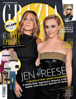 REESE WITHERSPOON and JENNIFER ANISTON in Grazia Magazine, UK November 2019