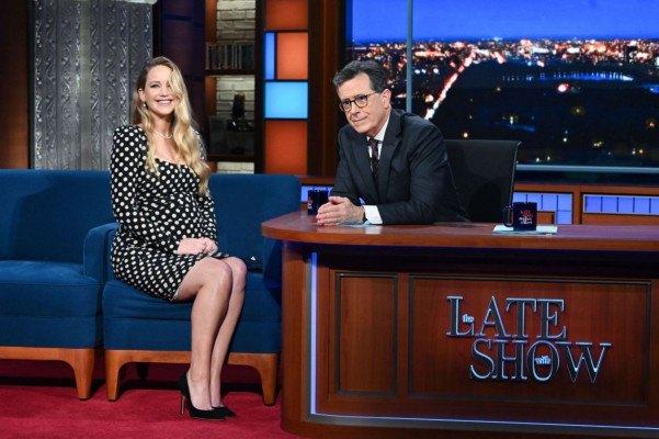 Jennifer Lawrence - The Late Show with Stephen Colbert in New York 12/06/2021