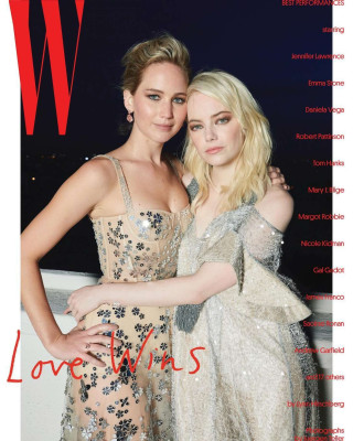 Emma Stone and Jennifer Lawrence – W Magazine (January 2018)