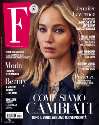 JENNIFER LAWRENCE in F Magazine, April 2020