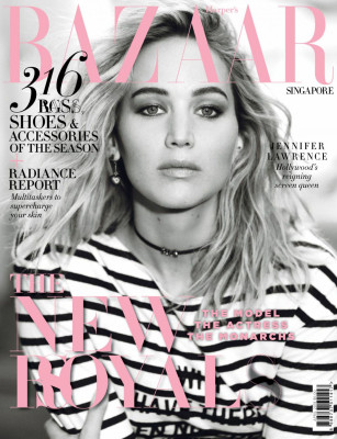 Jennifer Lawrence in Harper’s Bazaar Magazine, Singopore April 2018