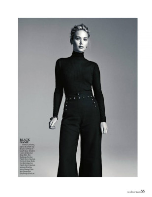 JENNIFER LAWRENCE in Madame Figaro, October 2018