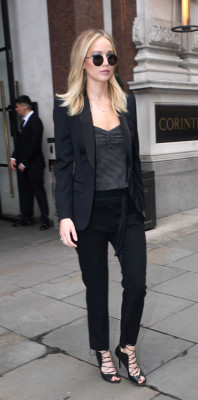 Jennifer Lawrence Style – London 02/20/2018