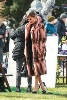 Jennifer Lopez - Hustlers On The Set in New York 04/02/2019