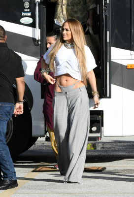 Jennifer Lopez - On The Set Of New Music Video in Miami 11/15/2018