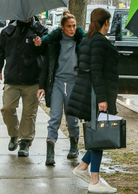 Jennifer Lopez - Hustlers On The Set in New York 04/05/2019