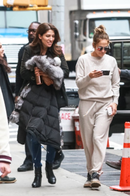 Jennifer Lopez - Hustlers On The Set in New York 04/18/2019