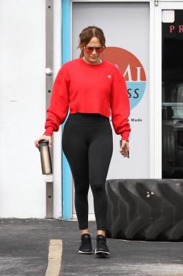Jennifer Lopez - SoMi Gym in Miami 01/23/2019