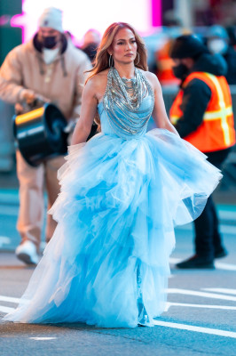 Jennifer Lopez - &#039;New Year&#039;s Rockin&#039; Eve&#039; On Set in New York 12/30/2020