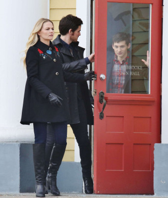 Jennifer Morrison on the set of ‘Once Upon A Time’ in Vancouver