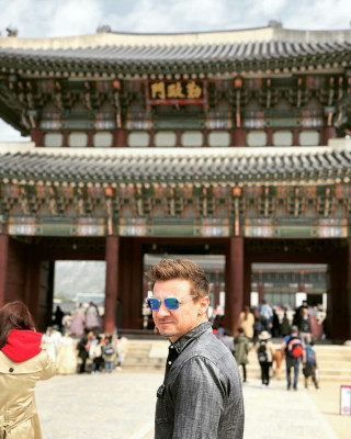 Jeremy Renner - Palace Tour in Seoul 04/13/2019