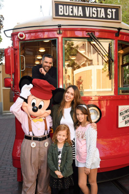 Jessica Alba at Disney California Adventure Park in Anaheim