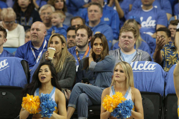 Jessica Alba at UCLA game in Los Angeles