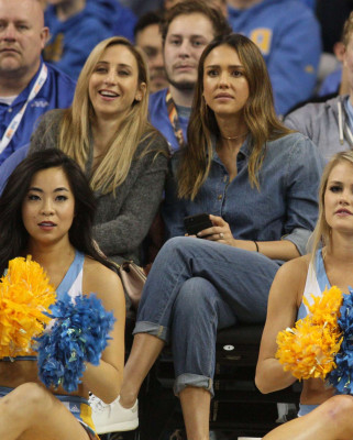 Jessica Alba at UCLA game in Los Angeles