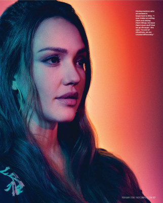 Jessica Alba in Fast Company, February 2018