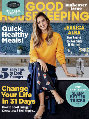 JESSICA ALBA in Good Housekeeping Magazine, January 2018 Issue
