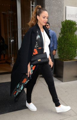 Jessica Alba – Out in Soho, NYC 10/26/2017