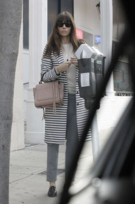 Jessica Biel at Au Fudge Restaurant in West Hollywood